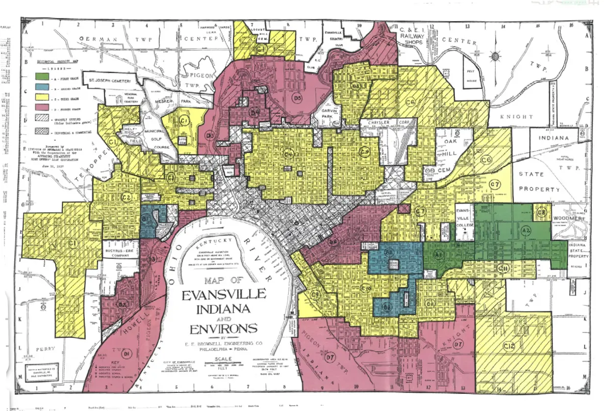 Evansville Justice Map
