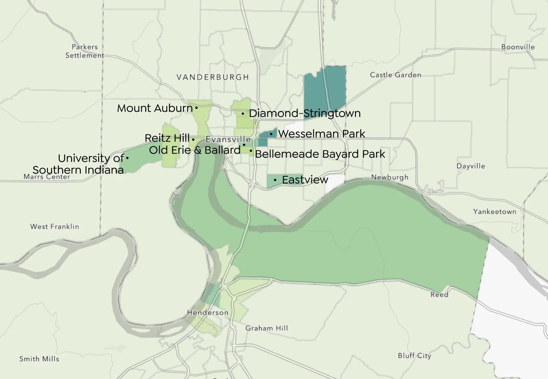 Map: Population Living in a Food Desert